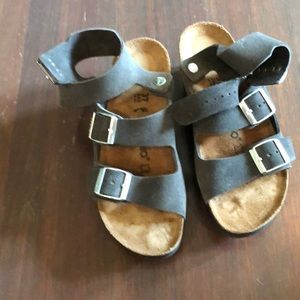 Papillo by Birkenstock Sandals Gray Suede size 37